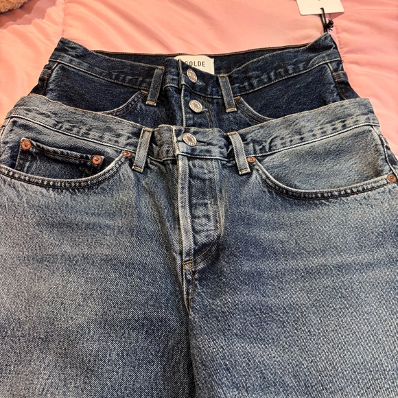 AGOLDE Elson High Rise Wide Leg Jeans size 27 brand new $298 - Picture 4 of 7